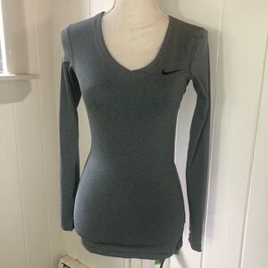 Women’s Nike Pro Grey Long Sleeve Top